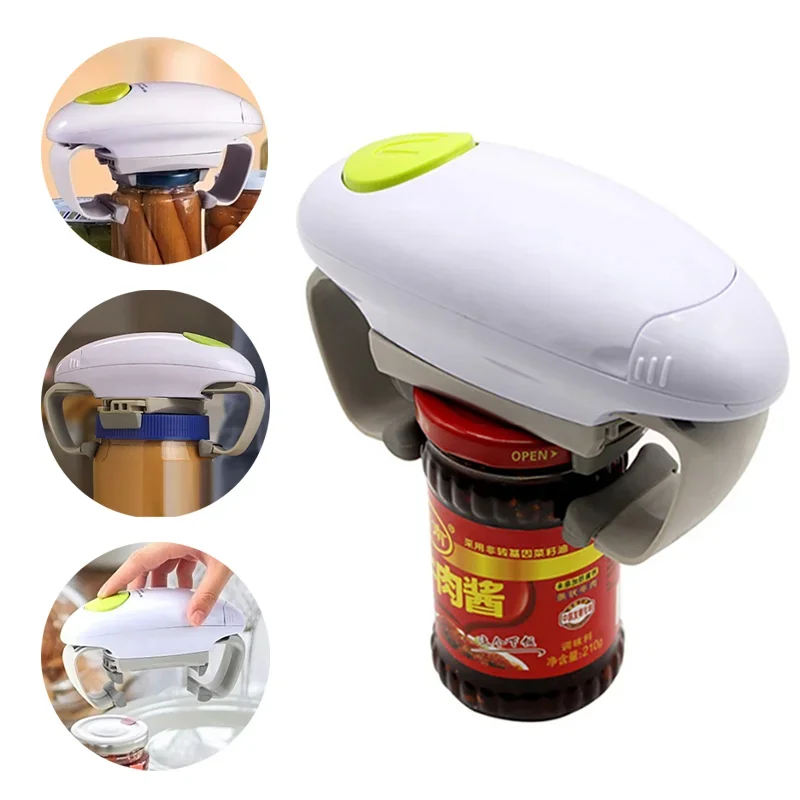 Electric Can Opener - Apribottiglie Elettrico Automatico a Doppio Manico