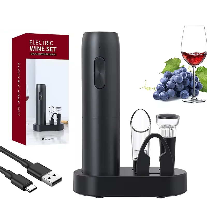 Electric Can Opener - Set apribottiglie elettrico 4 in 1