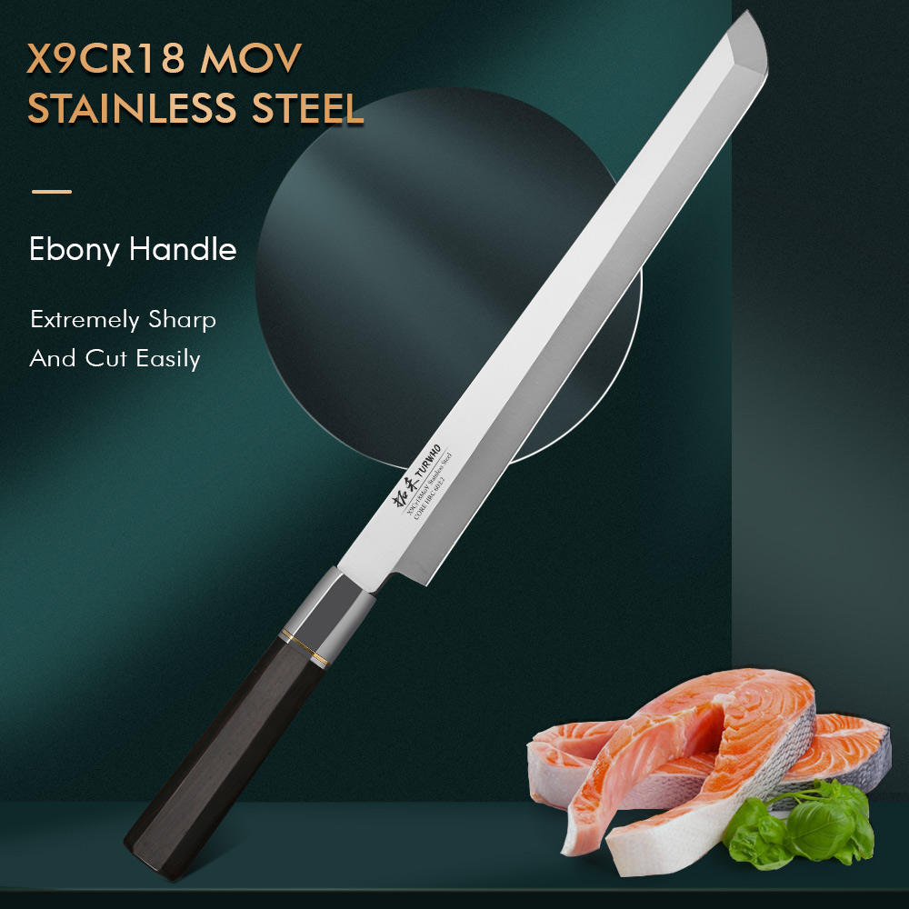 Kitchen Gadgets Japanese - Coltello da sashimi giapponese Turwho 270mm,