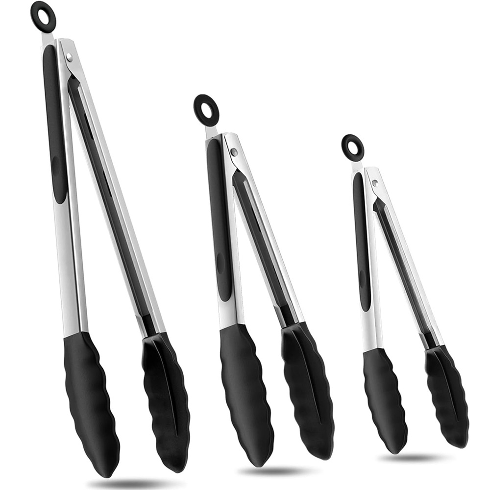 Kitchen Gadgets Gift - Silicone BBQ grigliare pinze cucina cottura