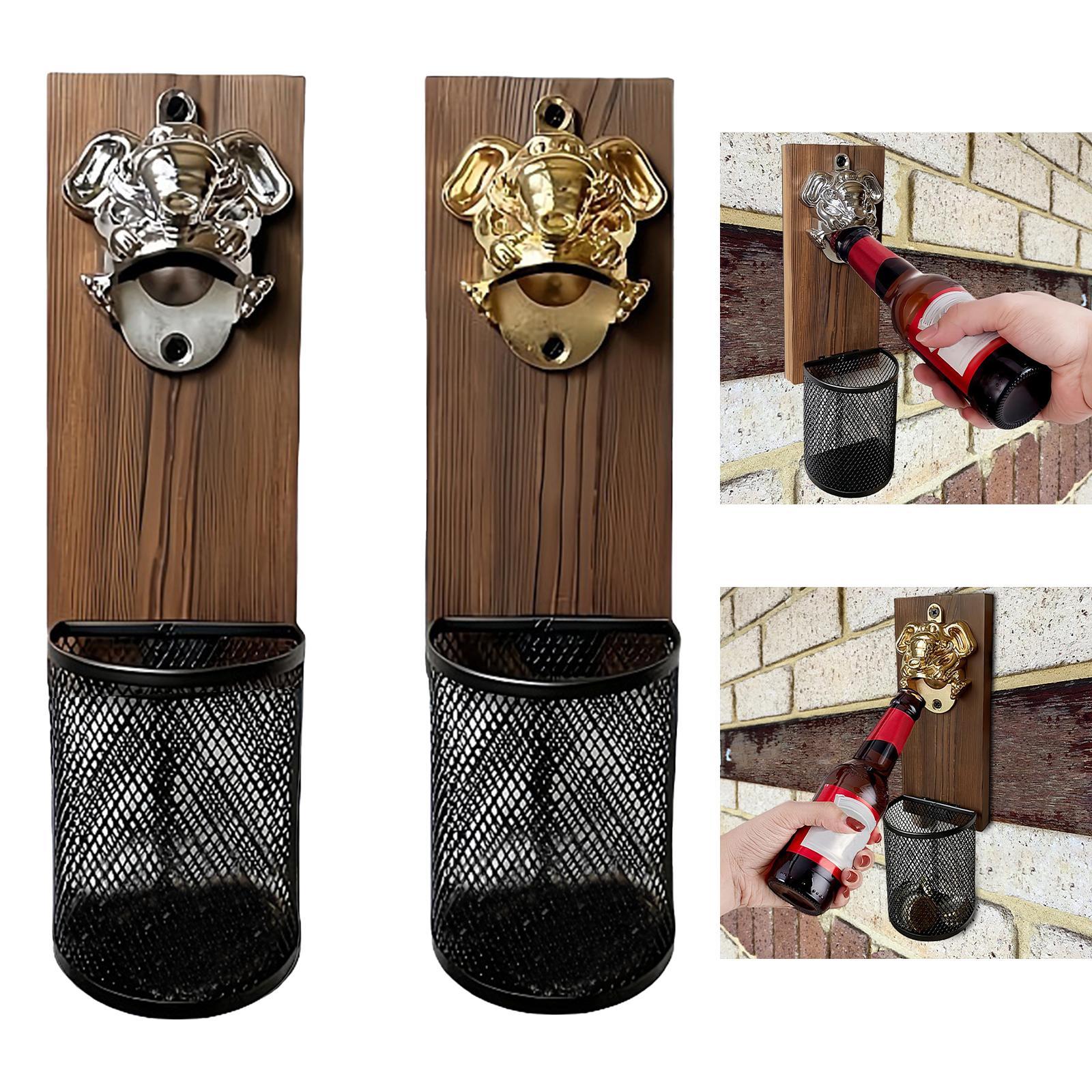 Kitchen Gadgets Gift - Apribottiglie Magnetico con Raccoglitore di Tappi,