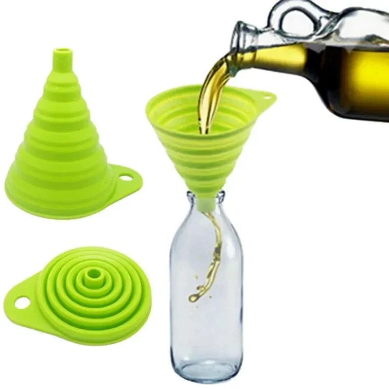 Kitchen Gadgets Small - 1/4 Pezzi Imbuto Pieghevole in Silicone,