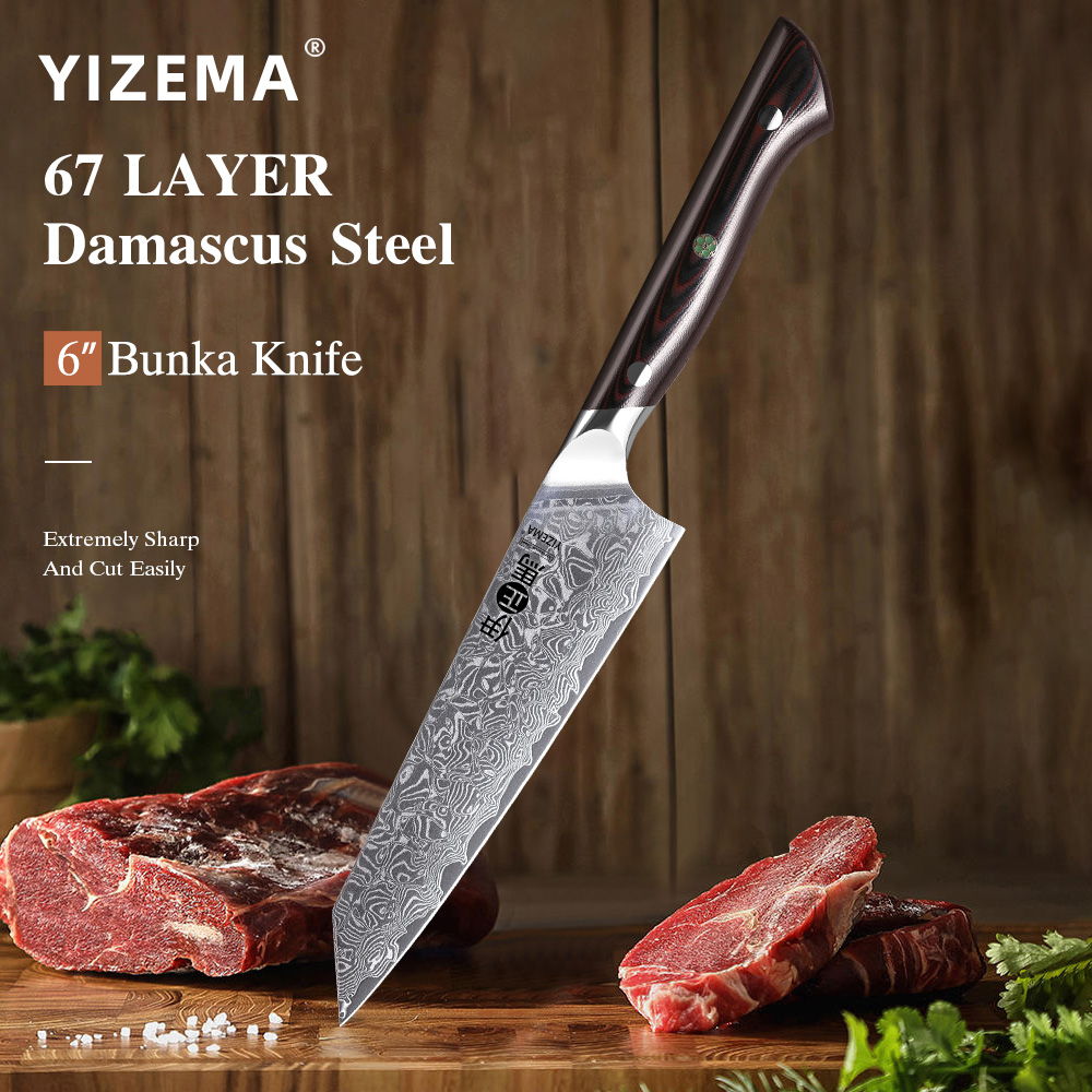 Kitchen Gadgets Japanese - Coltello Bunka YIZEMA 6 Pollici, Alta