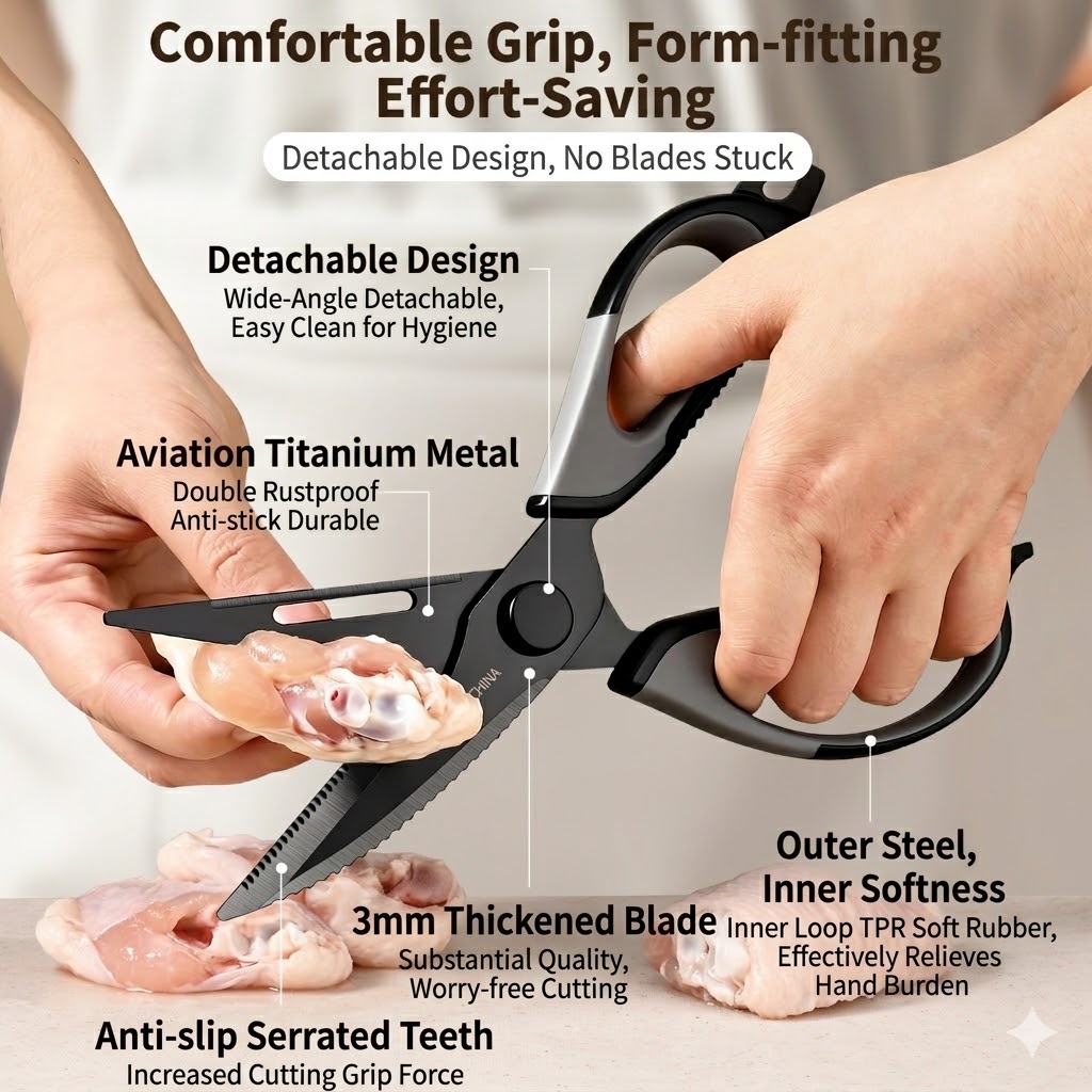 Forbici da cucina in titanio p - Kitchen Handy Gadgets recensione e prezzo