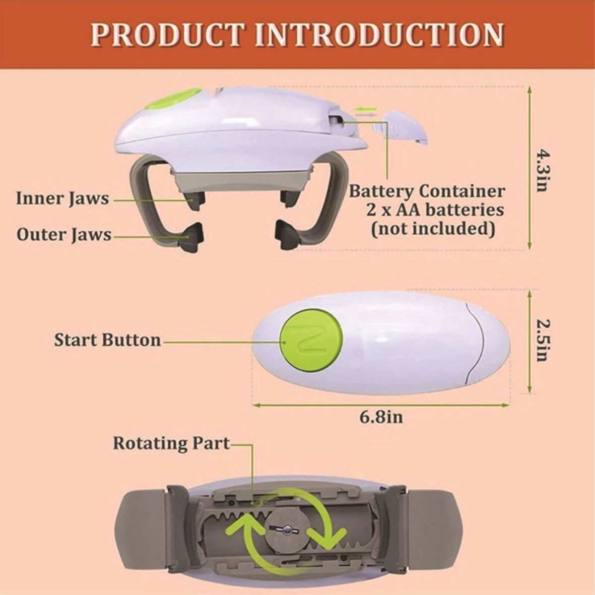Apribottiglie Elettrico Automa - Electric Can Opener recensione e prezzo